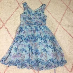 Floral V-neck Dress