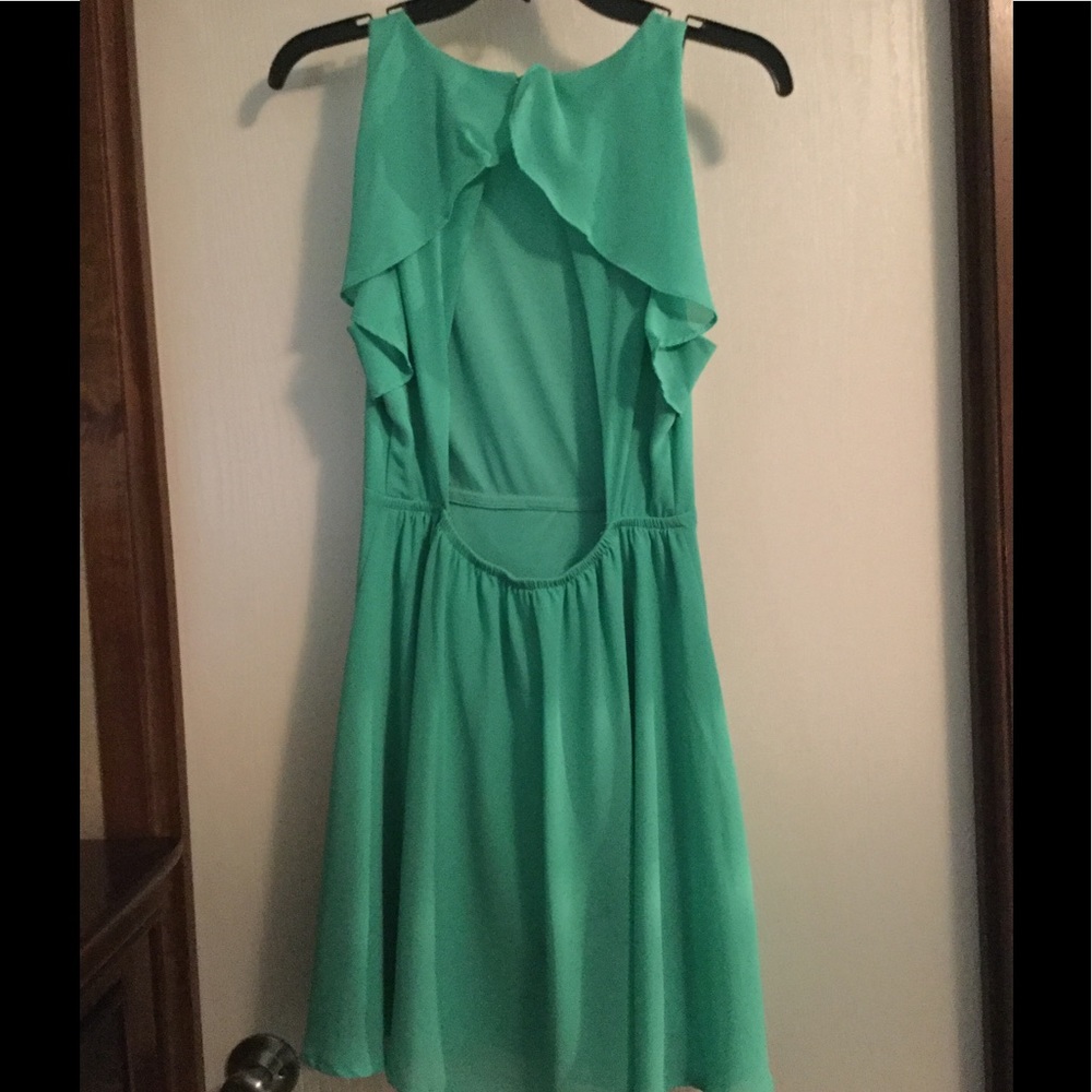 Mint low back dress