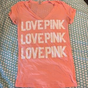 Pink v-neck