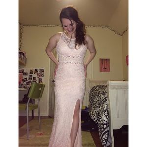 Lacey Baby Pink Prom/Formal Dress Size 7
