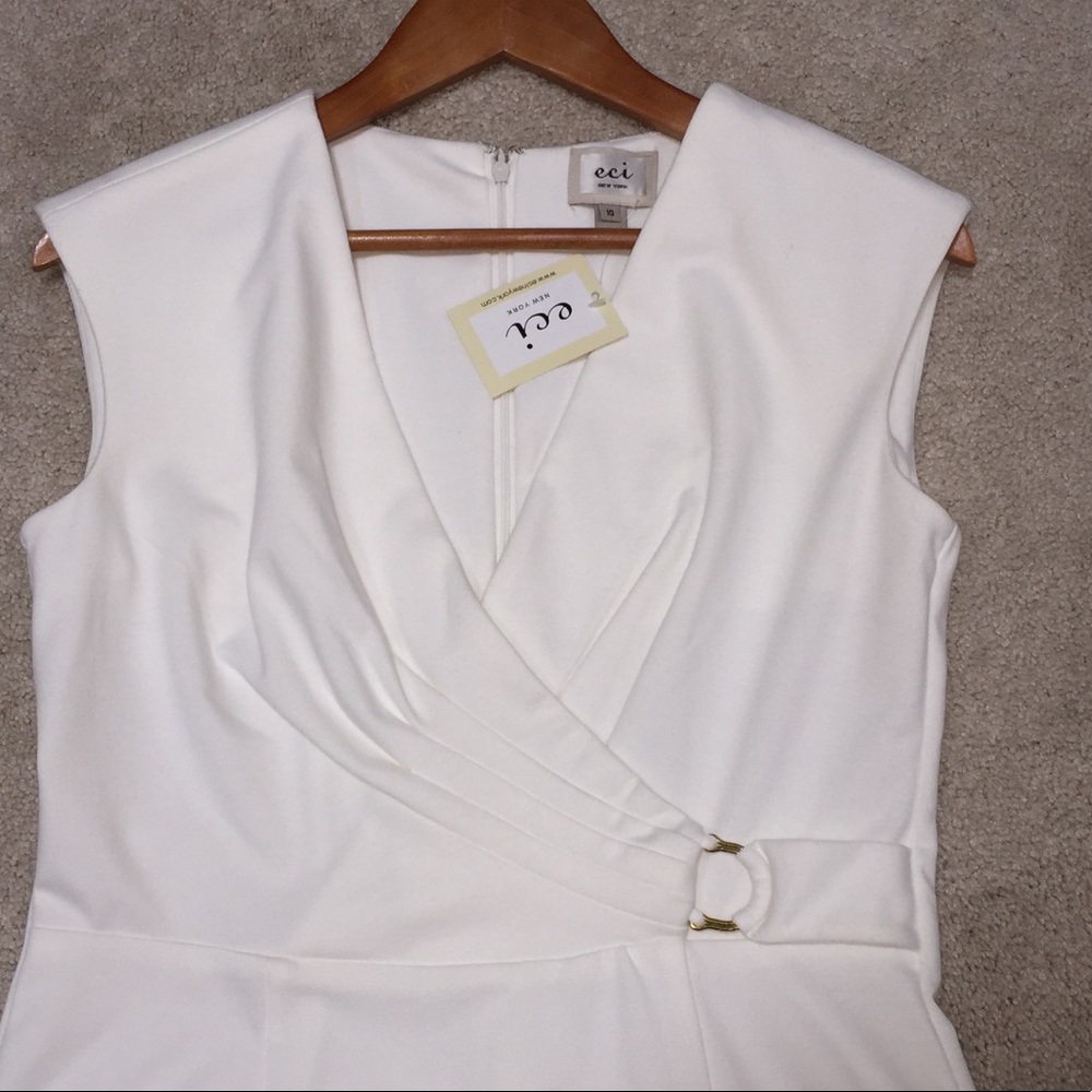 Off White Eci New York Dress. Size 10. NWT.