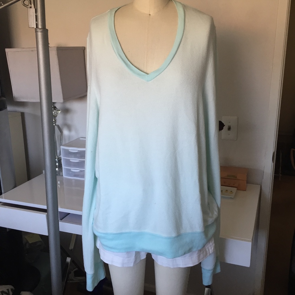 Turquoise Wildfox Oversized Sweater sz L