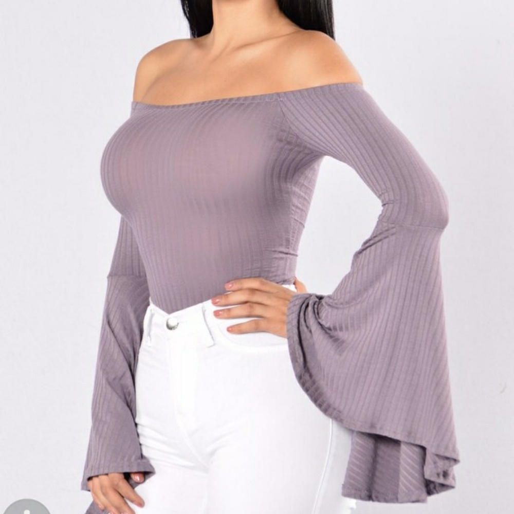 Fashion Nova Just Go With It lavender bodysuit