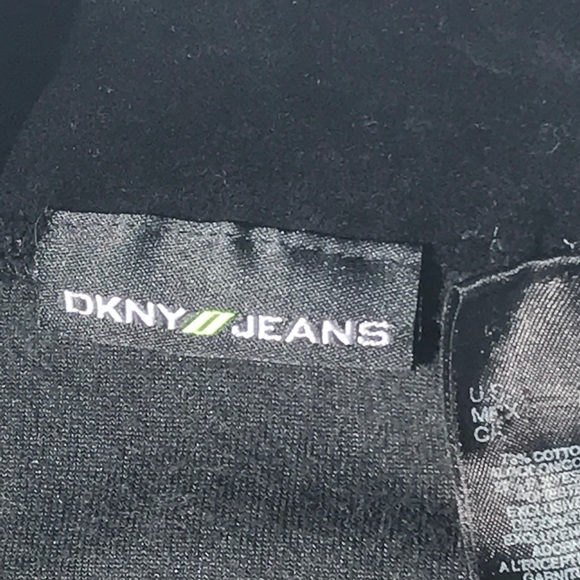 DKNY Jeans Active Black Velour Track Jacket - Picture 3 of 4