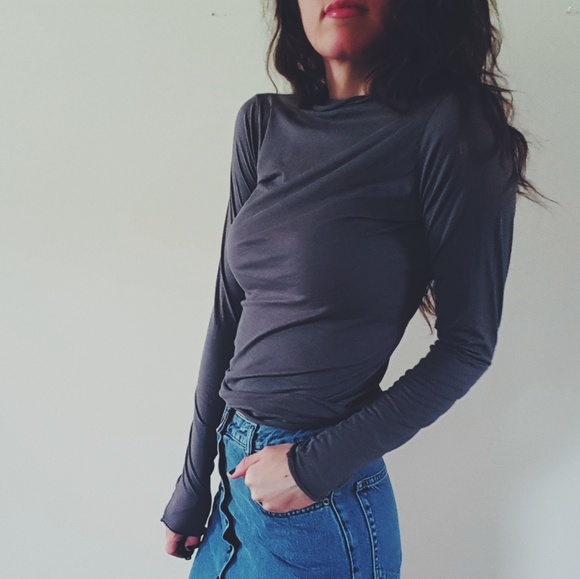 Velvet by Graham & Spencer Tops - SALEVelvet By Graham Spencer | gray turtleneck top