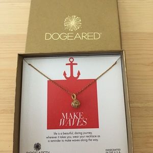 NWT Dogeared Make Waves Necklace, 14k Goldplated