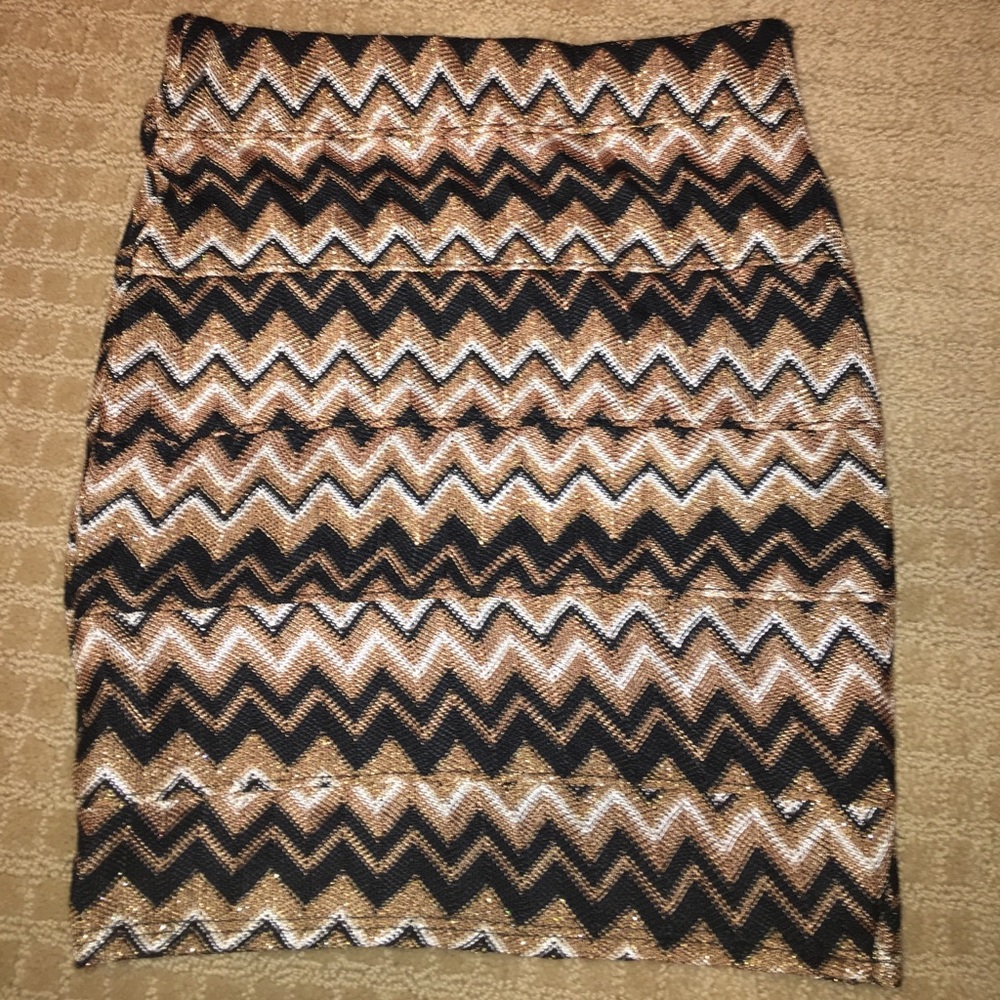 Chevron Pencil Skirt