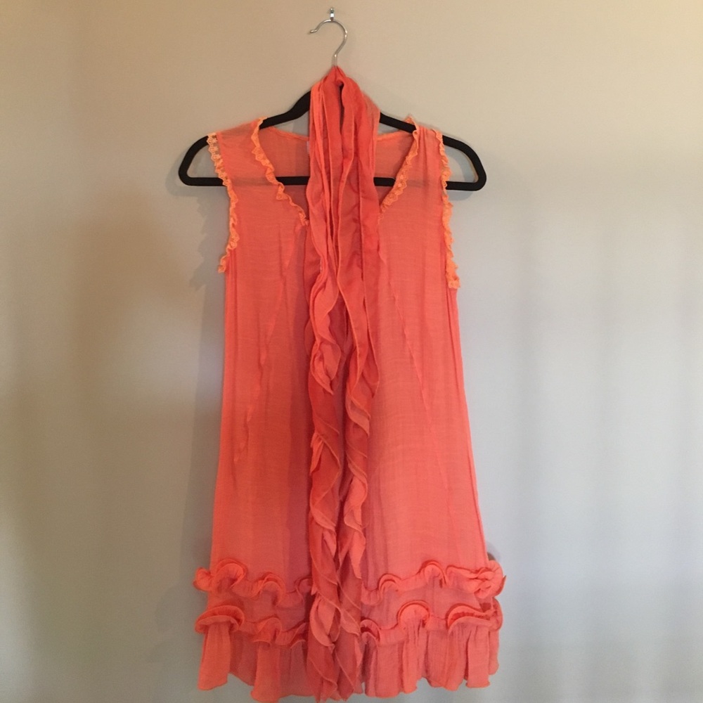 Orange boutique sundress
