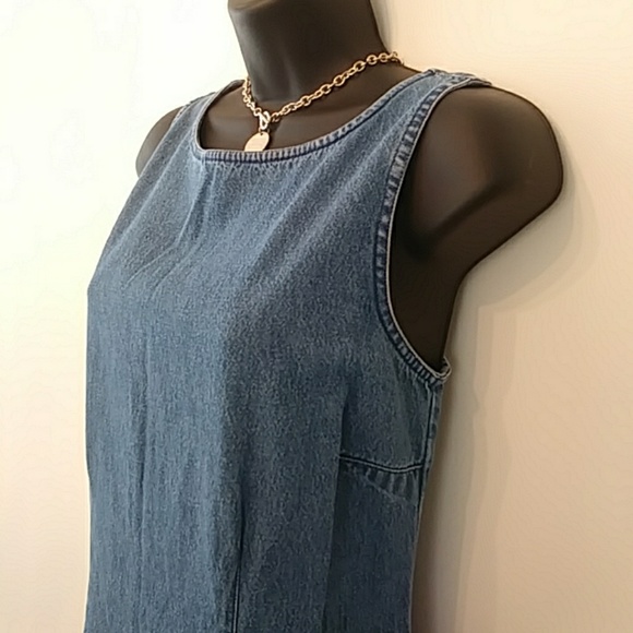 Floral Denim Dress - Picture 2 of 6