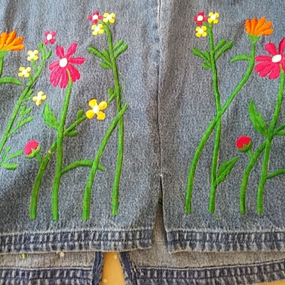 Floral Denim Dress - Picture 6 of 6