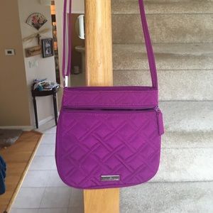 Vera Bradley petite double zip hipster crossbody