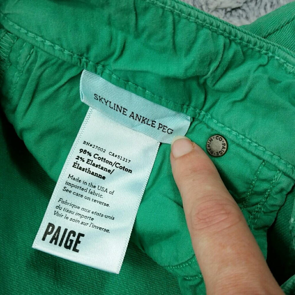 SOLD Paige Denim Skyline Skinny Ankle Peg Jeans - Picture 4 of 6