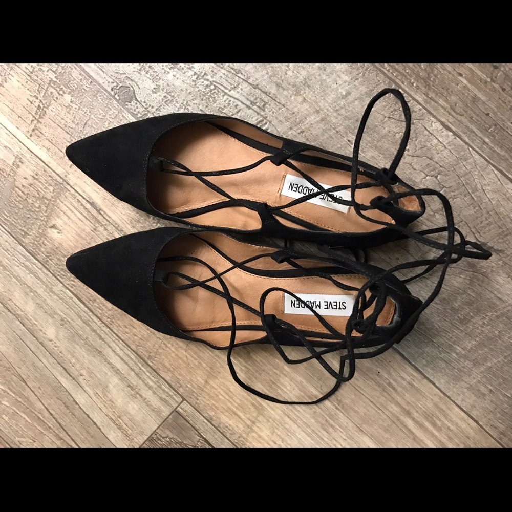 Steve Madden Women's Eleanorr Lace Up Flat