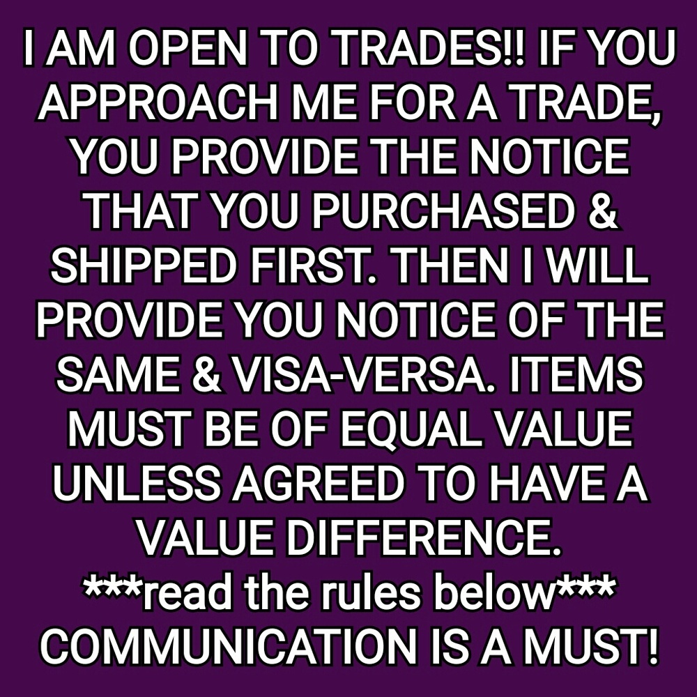 TRADE RULES & PROCEDURES