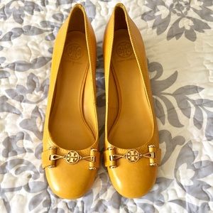 Tory Burch Mustard Yellow Pumps