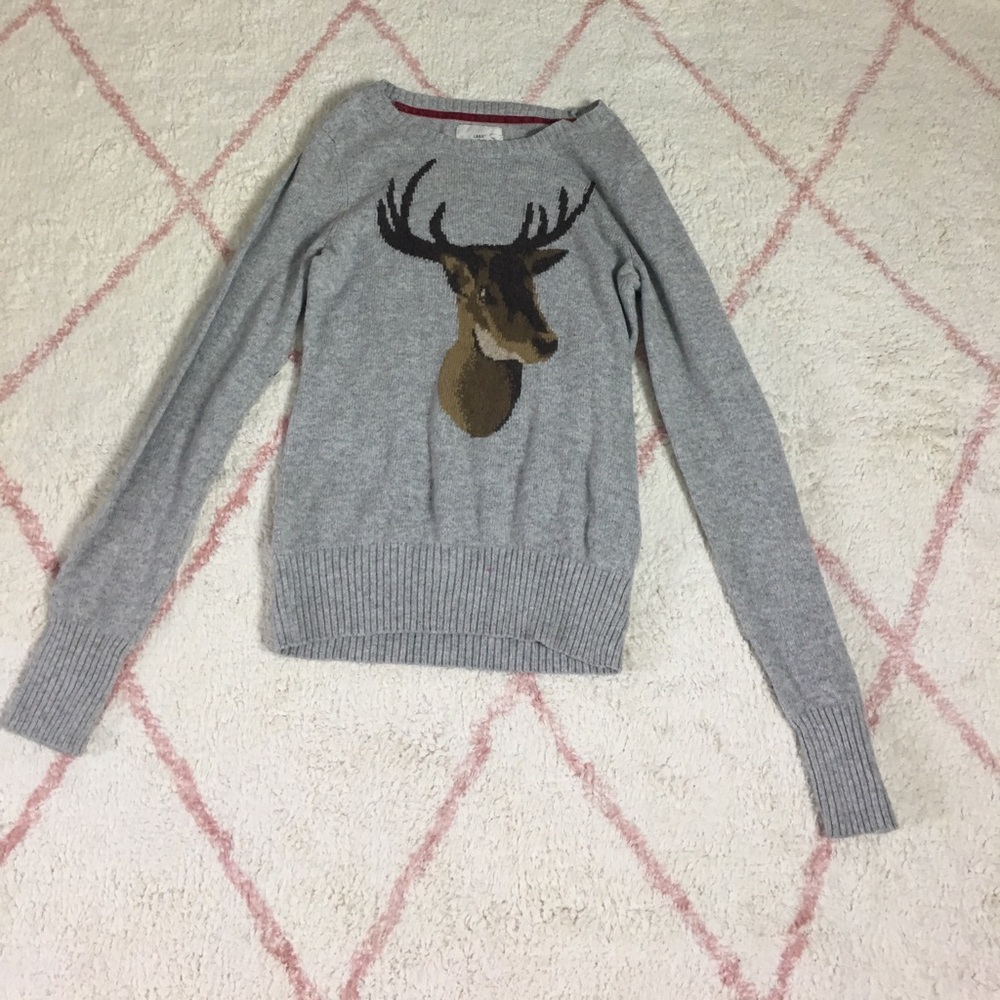 Deer Graphic Long Sleeved Tee