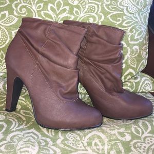 Brown booties