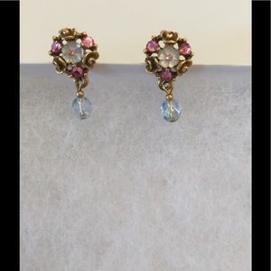 💥SOLD💥🍀💚1928 Designer pierced earrings💚☘️