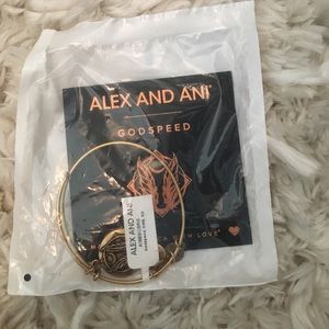 Alex and Ani Godspeed Bangle in Gold