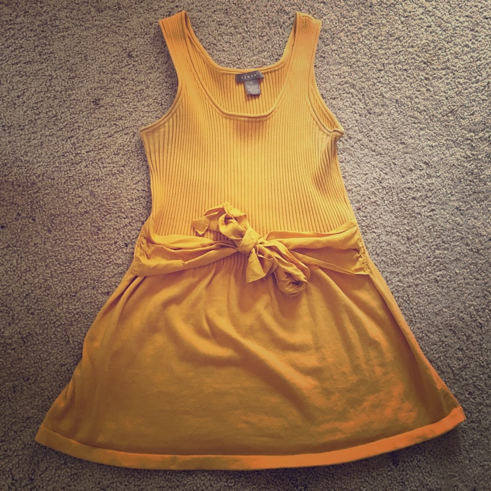 Canary Yellow Sweater Tank Top Shirt