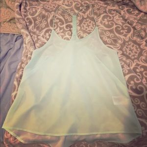 H&M sea foam crop tank