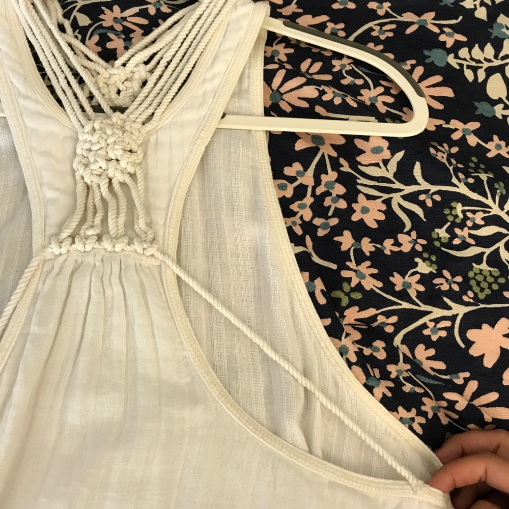 Free People Cream blouse