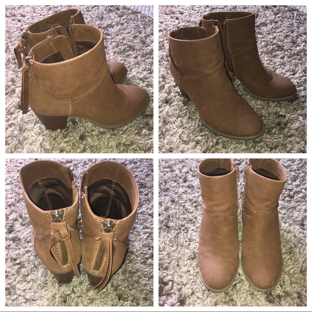 Cognac Booties