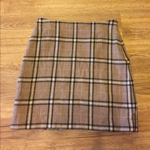 Ann Taylor plaid pencil skirt