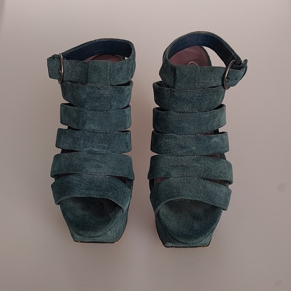 Blue Suede Heels