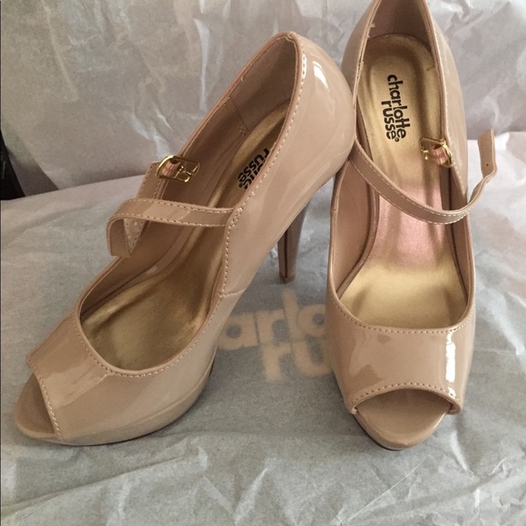 Charlotte Russe Shoes - Nude Heels