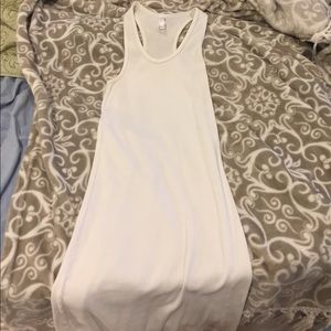 American Apparel White wife beater dress- stretchy