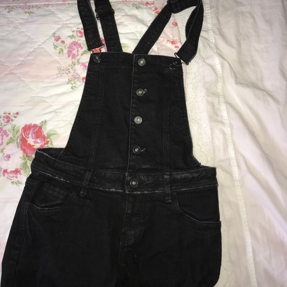 Denim - Black overalls