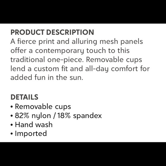 One piece swimsuit/bodysuit - Picture 5 of 5