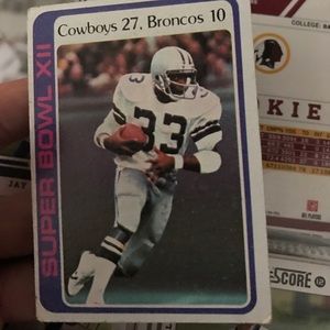 Football card from super bowl 12 original