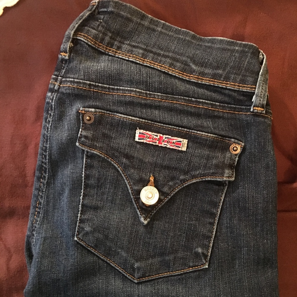 Hudson Straight leg dark wash jeans size 26