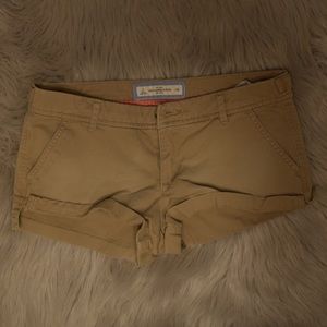 Abercrombie and Fitch Khaki Short Shorts Size 2