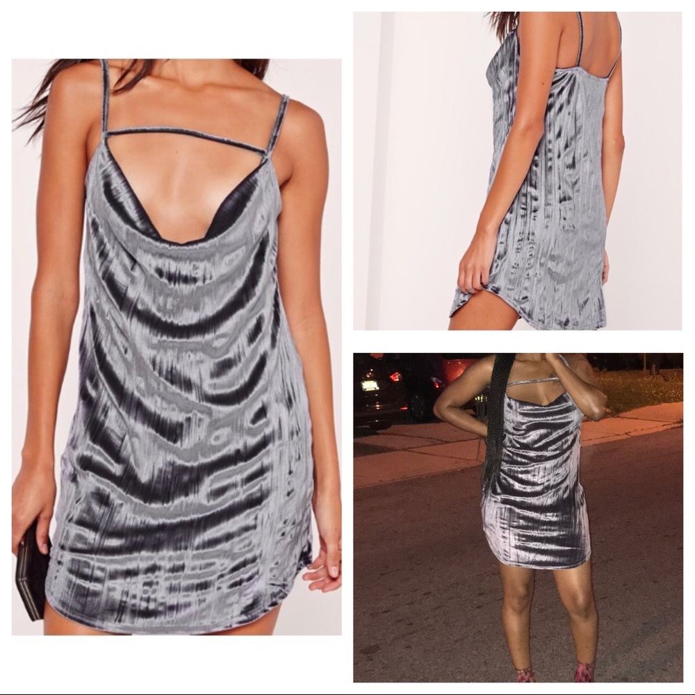 Missguided Silver Dress
