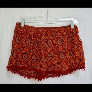 Boho patterned shorts