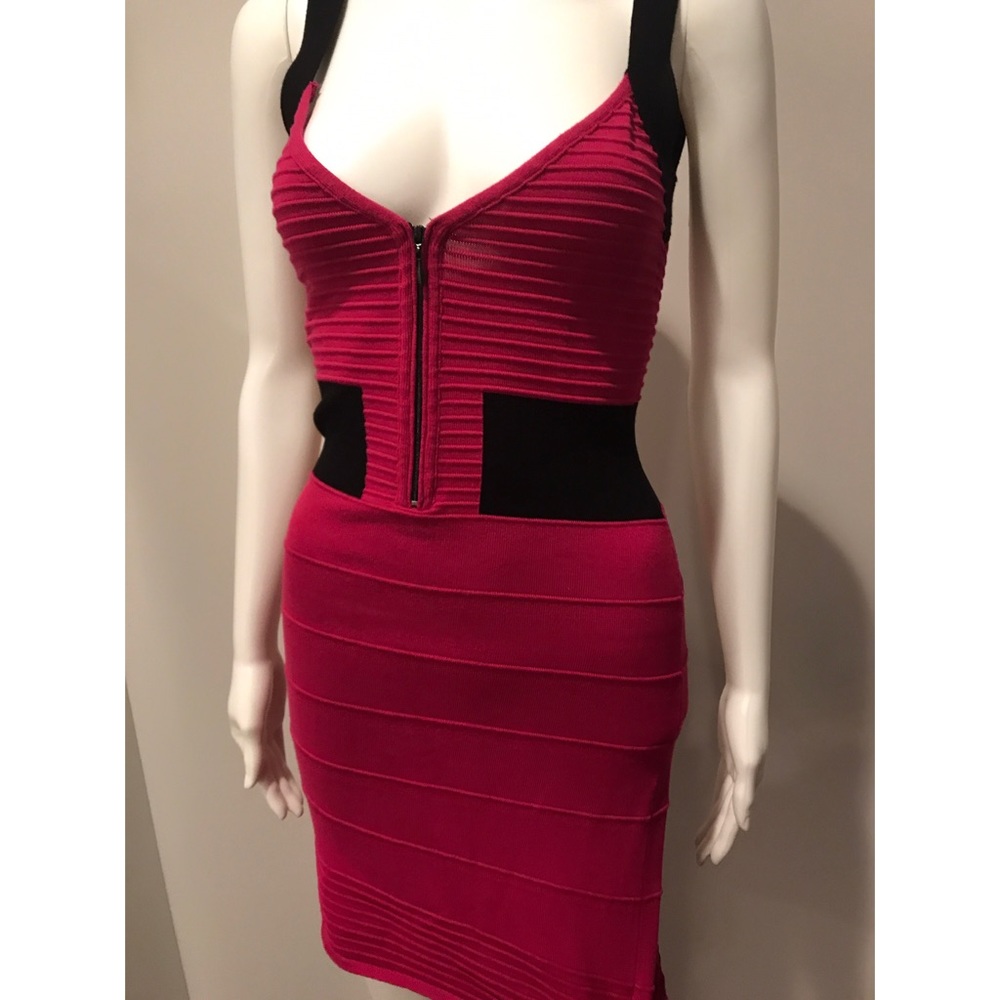 Fuschia bodycon mini dress