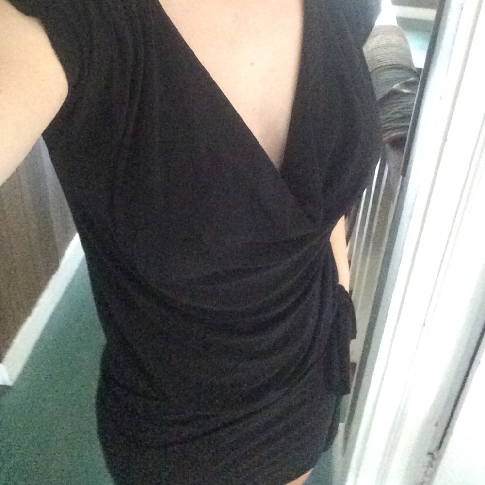 Black wet seal dress