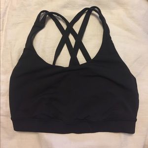 Lululemon size 6 Energy Bra Black