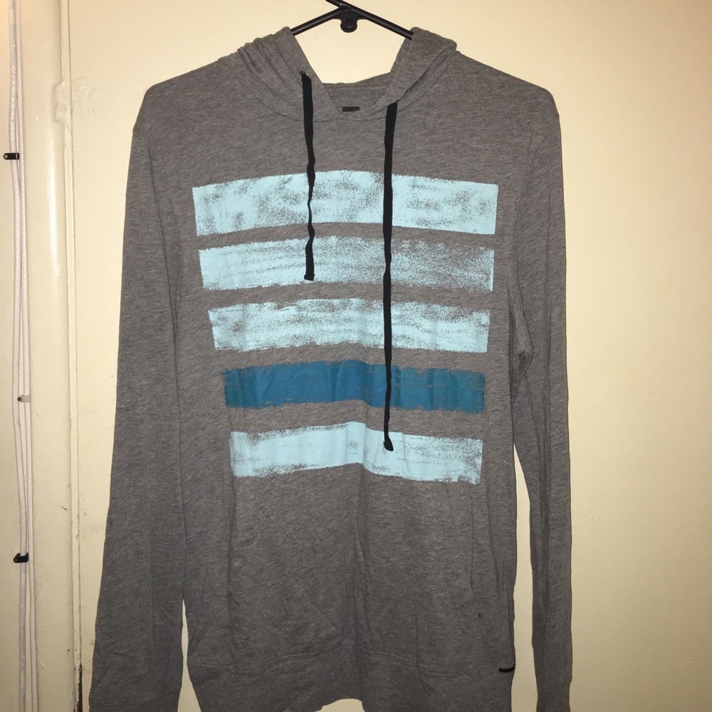 Grey Hooded Long sleeve