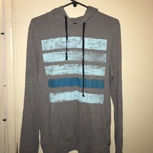 Grey Hooded Long sleeve