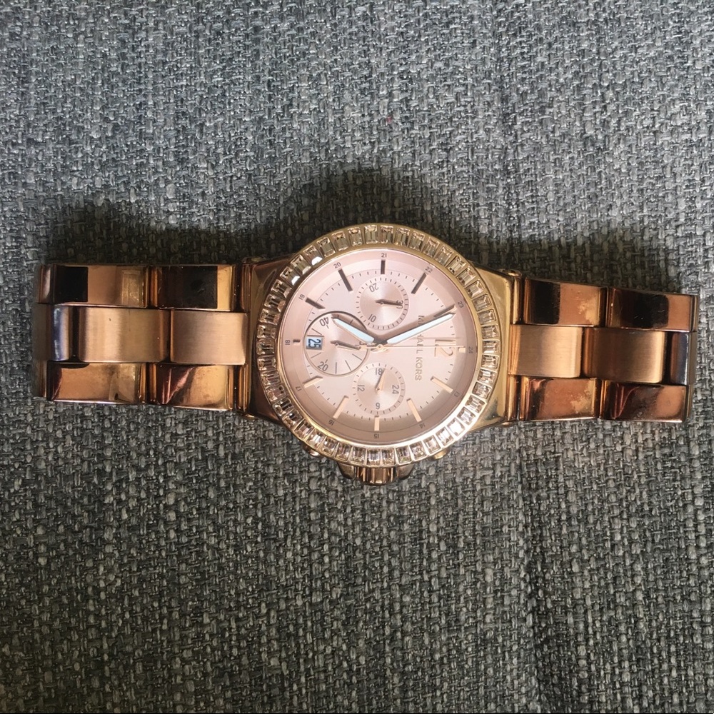 Rose gold Michael Kors watch