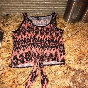 Aztec print tank