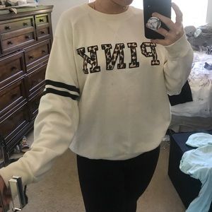 Cream VS PINK jumper