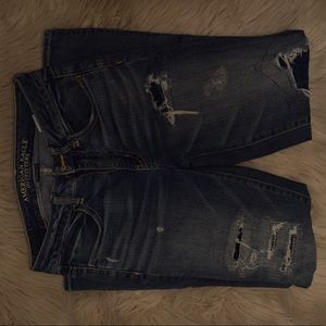 American Eagle Destroyed Hi Rise Denim Pant Size 2