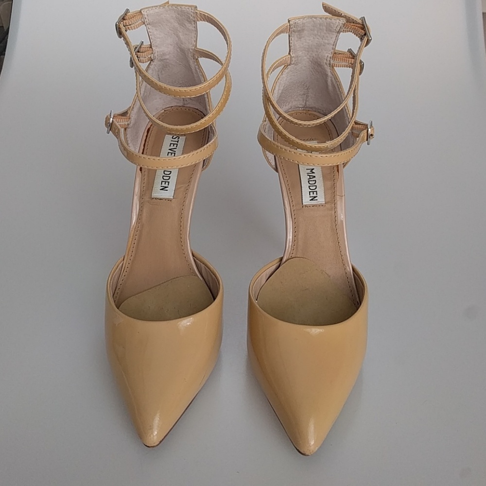 Nude Patent Leather Heels