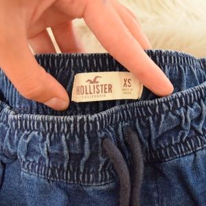 Hollister Jogger Pant Dark Denim Wash Size XS