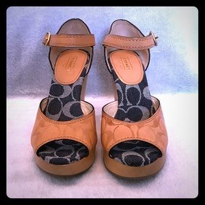 Coach Vanna Wedge Sandals - Size 7